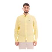 Geverfd Regular Fit Shirt Tommy Hilfiger , Yellow , Heren