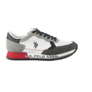 Wit/Blauw Sneakers U.s. Polo Assn. , Multicolor , Heren