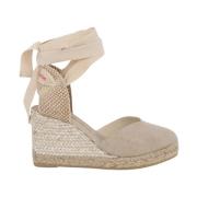 Beige Sandalen Espadrilles , Beige , Dames