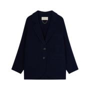 Iconische Marc Blazer in Dubbelzijdige Wol Vanessa Bruno , Blue , Dame...