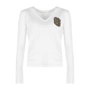 Elegante V-hals Blouse Guess , White , Dames