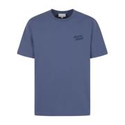 Handgeschreven Comfort T-shirt Maison Kitsuné , Blue , Heren