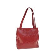 Pre-owned Leather chanel-bags Chanel Vintage , Red , Dames