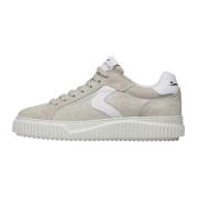 Leather and suede sneakers Lipari Voile Blanche , Beige , Dames