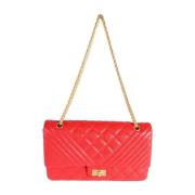 Pre-owned Leather chanel-bags Chanel Vintage , Red , Dames