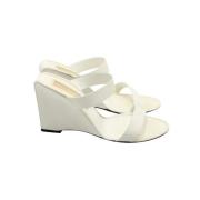 Pre-owned Leather sandals Michael Kors Pre-owned , White , Dames