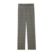 Grijze Wollen Geruite Pantalon Zadig & Voltaire , Gray , Dames