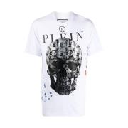 Skull Print Katoen Jersey T-shirt Philipp Plein , Multicolor , Heren