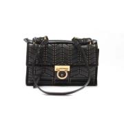 Pre-owned Leather shoulder-bags Salvatore Ferragamo Pre-owned , Black ...