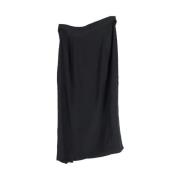 Pre-owned Silk bottoms Yves Saint Laurent Vintage , Black , Dames