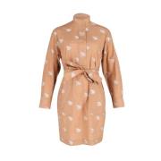 Pre-owned Polyester dresses Acne Studios Pre-owned , Beige , Dames
