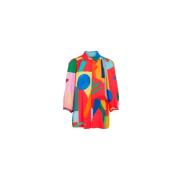 Astroflash blouse met ¾ pofmouwen G.Kero , Multicolor , Dames