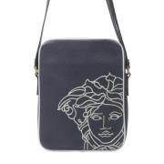 Leather crossbody-bags Versace , Blue , Dames