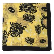 Zonnebloemen Print Katoenen Foulard Sjaal Dsquared2 , Multicolor , Her...