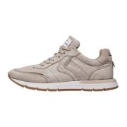 Leather sneakers Storm 015 Woman Voile Blanche , Beige , Dames