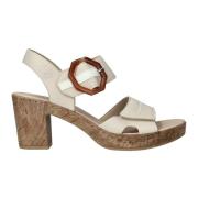 Elegante Comfortabele Sandalette Bruin Gesp Rieker , Multicolor , Dame...