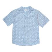 Ibisco Blauwe Lage Shirt The Silted Company , Blue , Heren