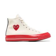 Sneakers Comme des Garçons Play , Red , Dames