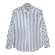 Stijlvolle Shirt in Wit/Blauw Brooksfield , Multicolor , Heren