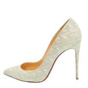 Pre-owned Leather heels Christian Louboutin Pre-owned , Beige , Dames