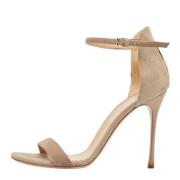 Pre-owned Suede sandals Sergio Rossi Pre-owned , Beige , Dames