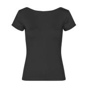 Stijlvol T-shirt voor Moderne Vrouw Modström , Black , Dames