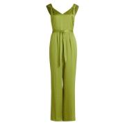 Glanzende Jumpsuit vera mont , Green , Dames