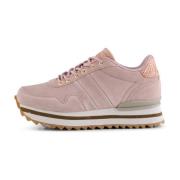 Suede Plateau Sneaker Woden , Pink , Dames