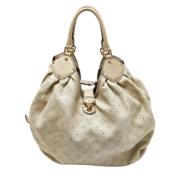 Pre-owned Leather handbags Louis Vuitton Vintage , Beige , Dames