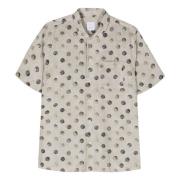 Katoenen Korte Mouw Shirt Gemaakt in Italië Xacus , Multicolor , Heren
