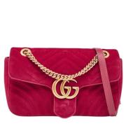 Pre-owned Velvet gucci-bags Gucci Vintage , Red , Dames