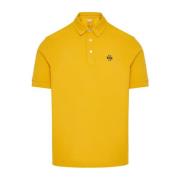 Katoenen poloshirt met geborduurd logo Jacob Cohën , Yellow , Heren