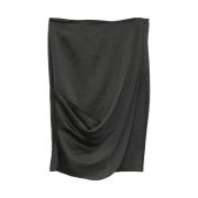 Pre-owned Polyester bottoms Armani Pre-owned , Black , Dames