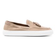 Tassel Leren Loafers Fratelli Rossetti , Beige , Heren