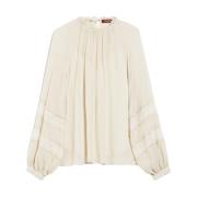 Beige Tazzina Shirt Max Mara Studio , Beige , Dames