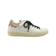 Pre-owned Leather sneakers Isabel Marant Pre-owned , White , Dames