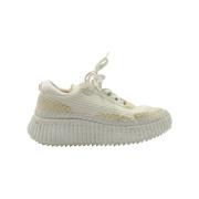 Pre-owned Polyester sneakers Chloé Pre-owned , Beige , Dames