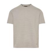 Gestreept Katoenen T-shirt Emporio Armani , Green , Heren