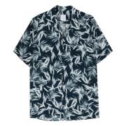 Viscose korte mouw shirt gemaakt in Italië Xacus , Multicolor , Heren