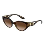 Designer Zonnebril Dg6146 Bruin Verloop Dolce & Gabbana , Brown , Dame...