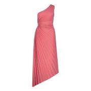 Glitter Avondjurk met Asymmetrisch Design vera mont , Pink , Dames