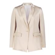 Elegant Business Blazer met Zakken Betty & Co , Beige , Dames