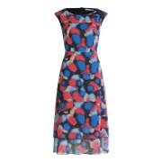 Stijlvolle Midi Jurk met Patronen Betty & Co , Multicolor , Dames