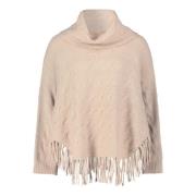 Fringe Gebreide Poncho Betty Barclay , Beige , Dames