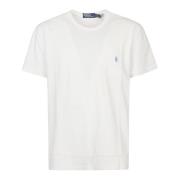 Casual Katoenen T-shirt Ralph Lauren , White , Heren