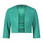 Elegante Crepe Blazer Jas vera mont , Green , Dames