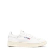 Witte Leren Lage Sneakers Autry , White , Heren