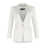 Pre-owned Fabric outerwear Balmain Pre-owned , White , Dames