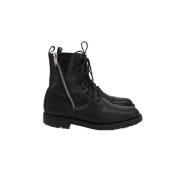 Pre-owned Leather boots Yves Saint Laurent Vintage , Black , Heren