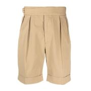 Beige Geplooide Casual Shorts Ralph Lauren , Beige , Heren